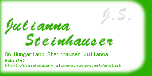 julianna steinhauser business card